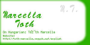 marcella toth business card